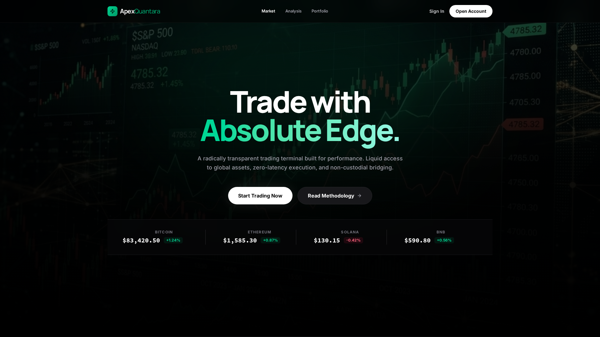 Screenshot of apexquantara.com