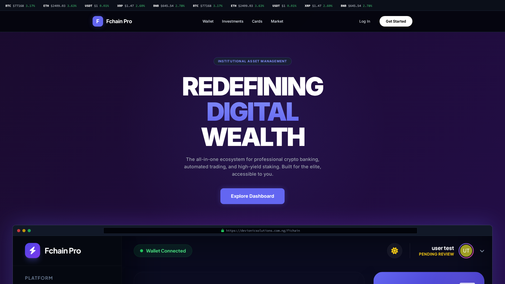 Screenshot of coinvesterpro.com