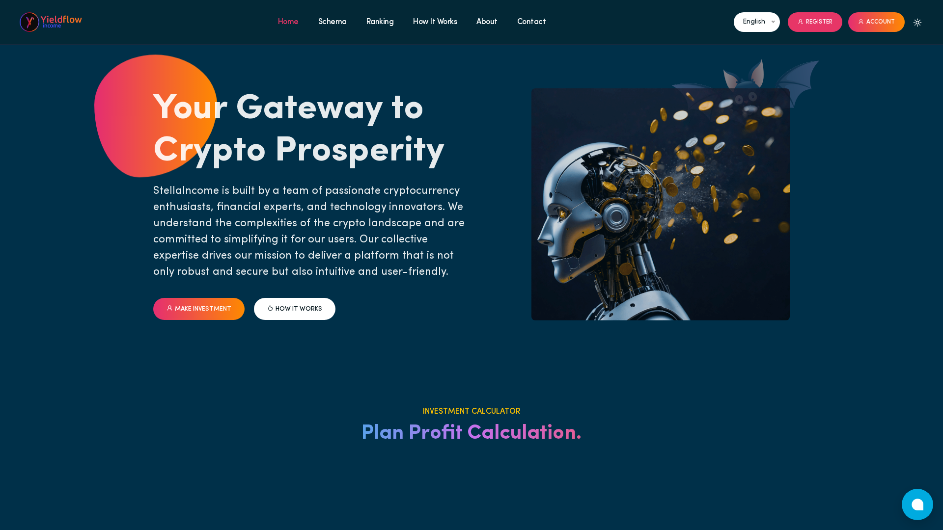 Screenshot of yieldflowincome.com