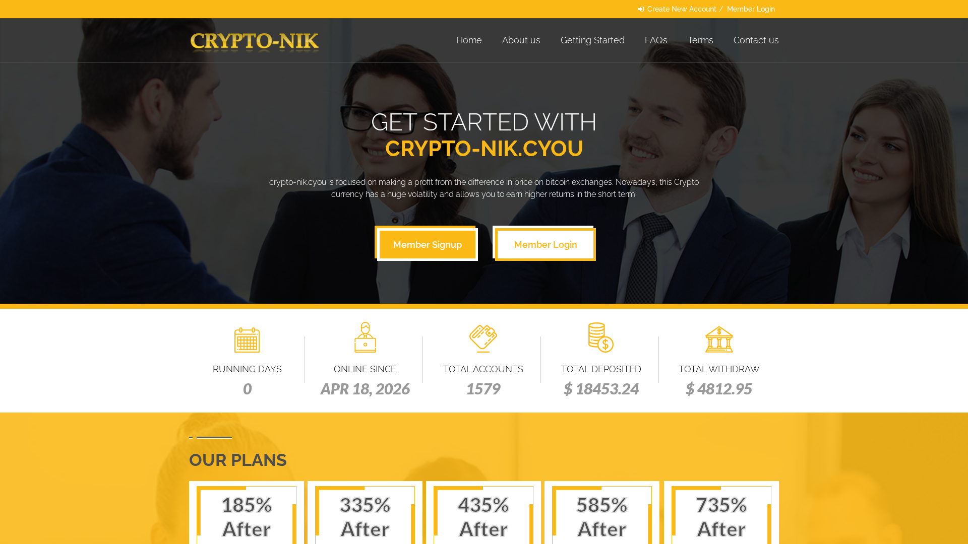 Screenshot of crypto-nik.cyou