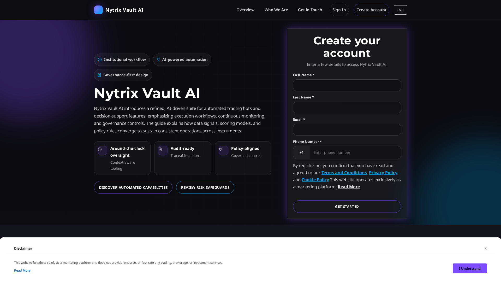 Screenshot of nytrixvault-ai-pro.com