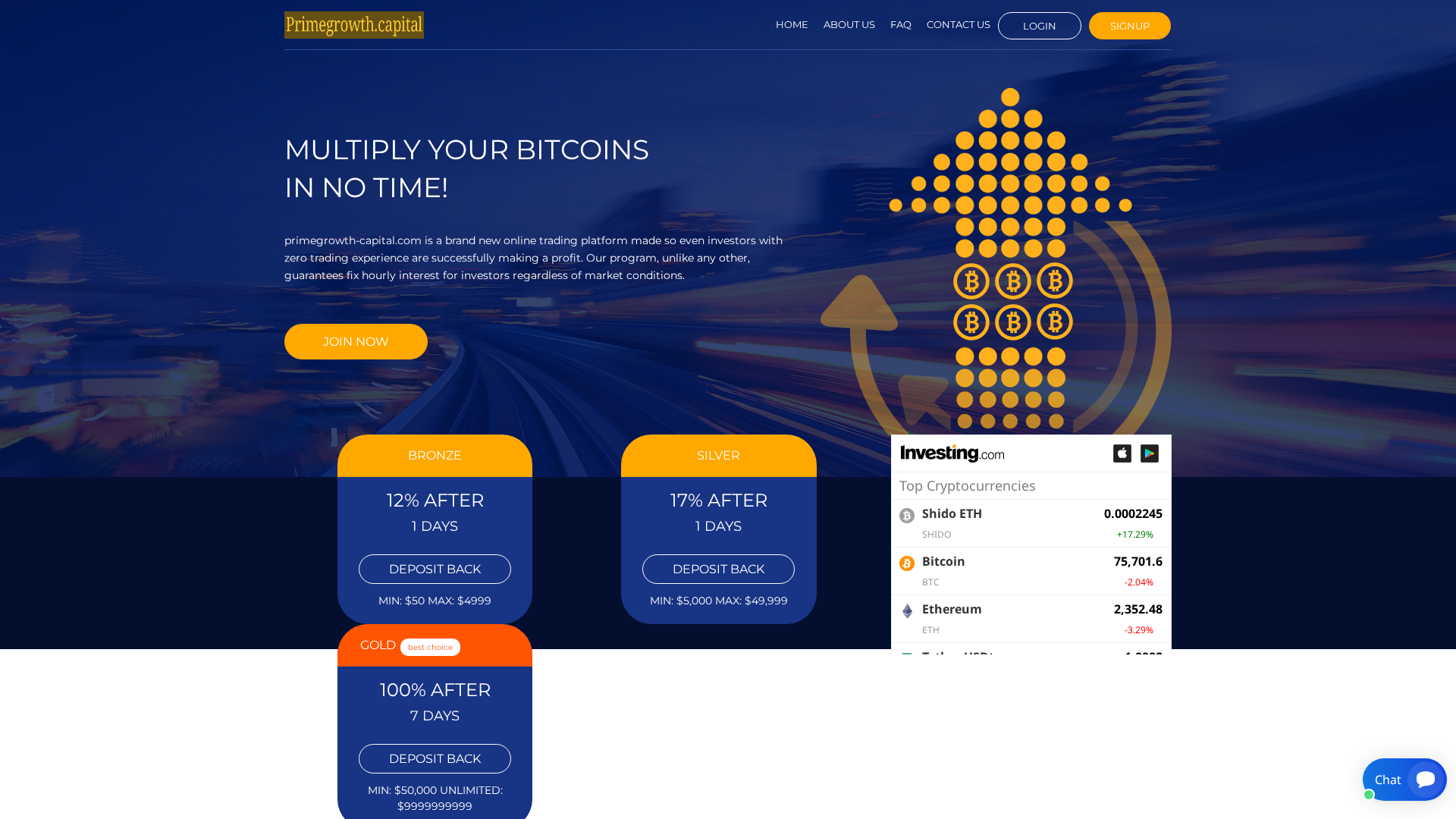 Screenshot of primegrowth-capital.com
