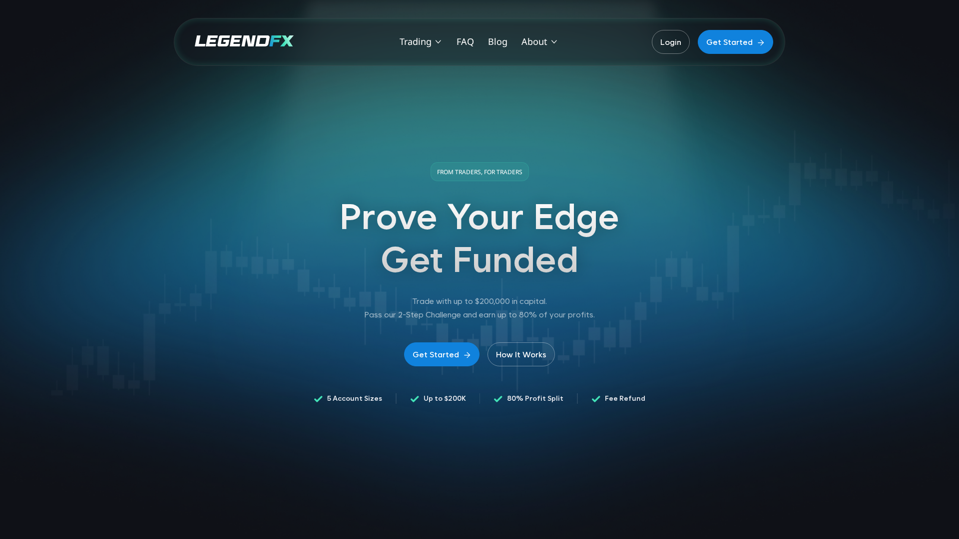 Screenshot of legendfx.io