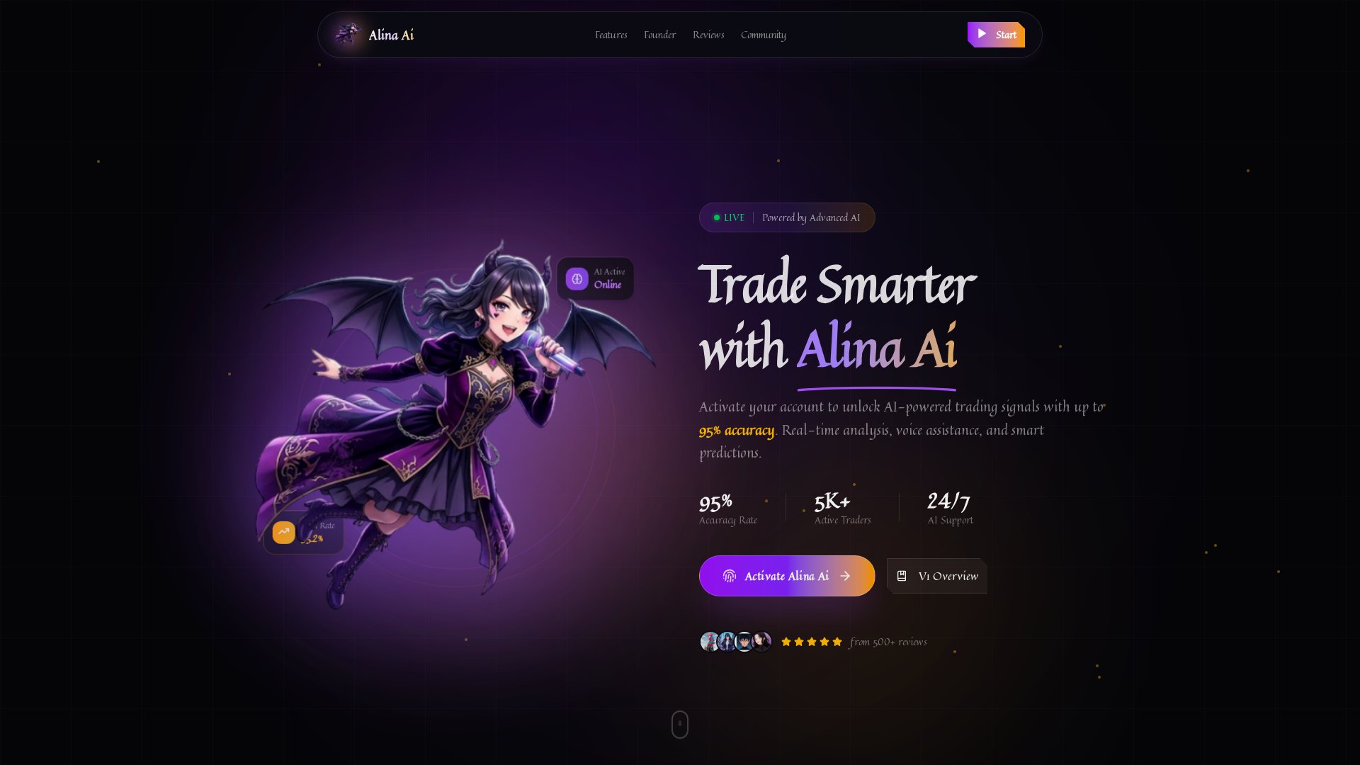 Screenshot of alina-ai.top