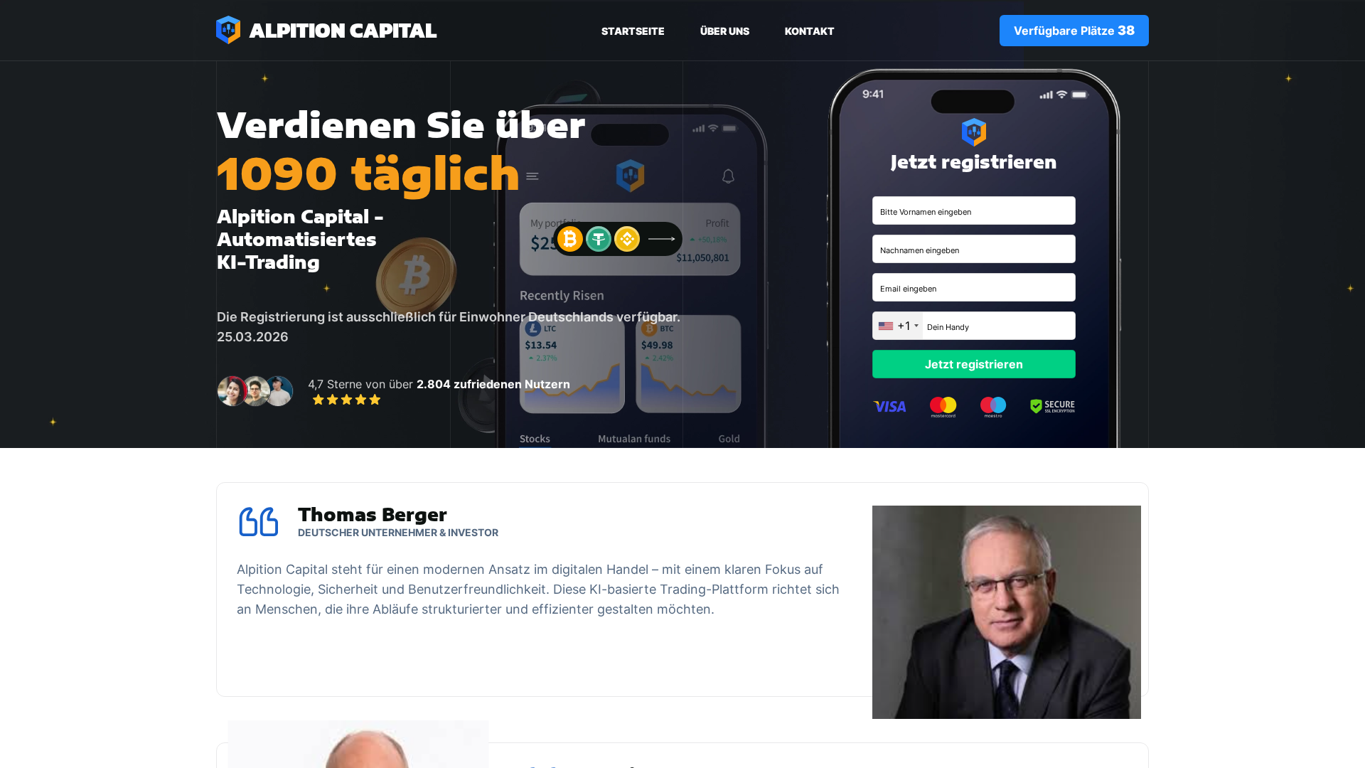 Screenshot of alpitioncapital.ch