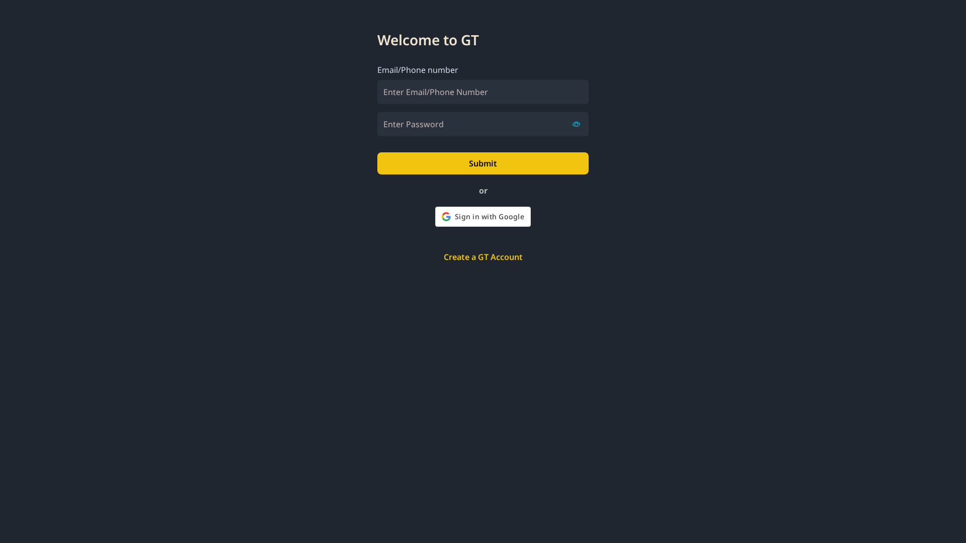 Screenshot of gtglobaltoken.com