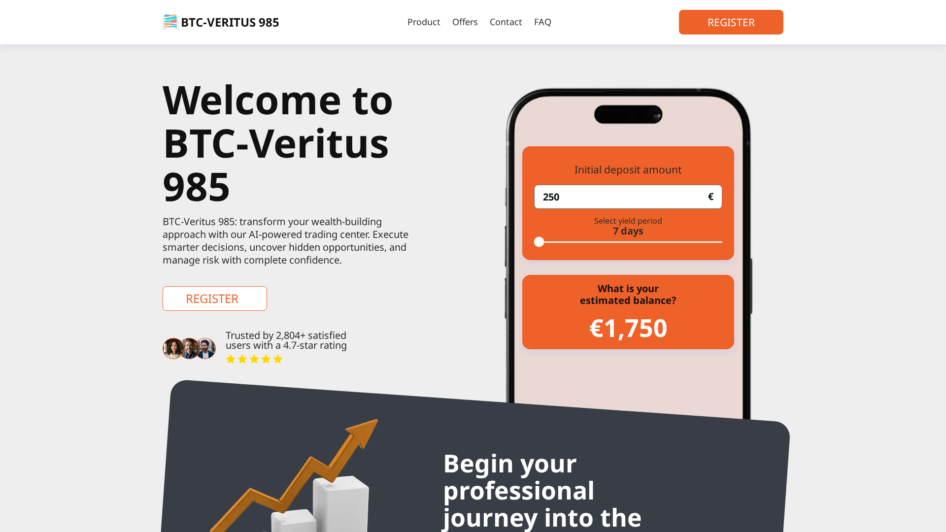 Screenshot of btc-veritus985.com