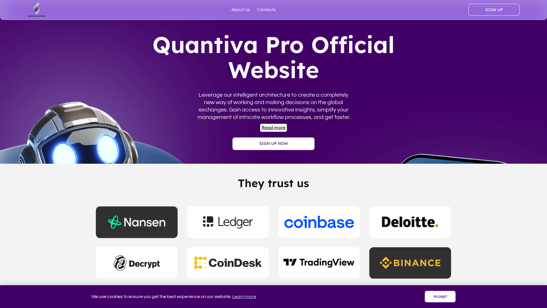 Screenshot of quantivapro.net