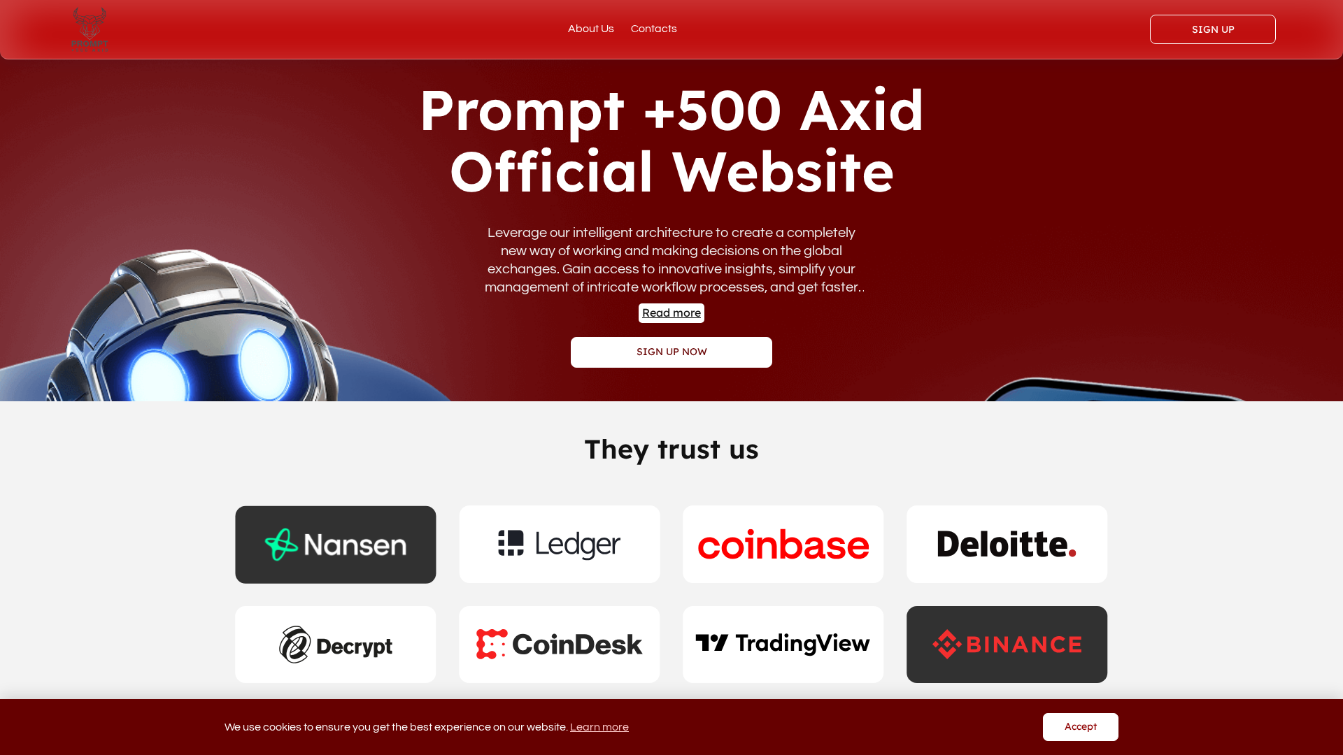 Screenshot of prompt500axid.com