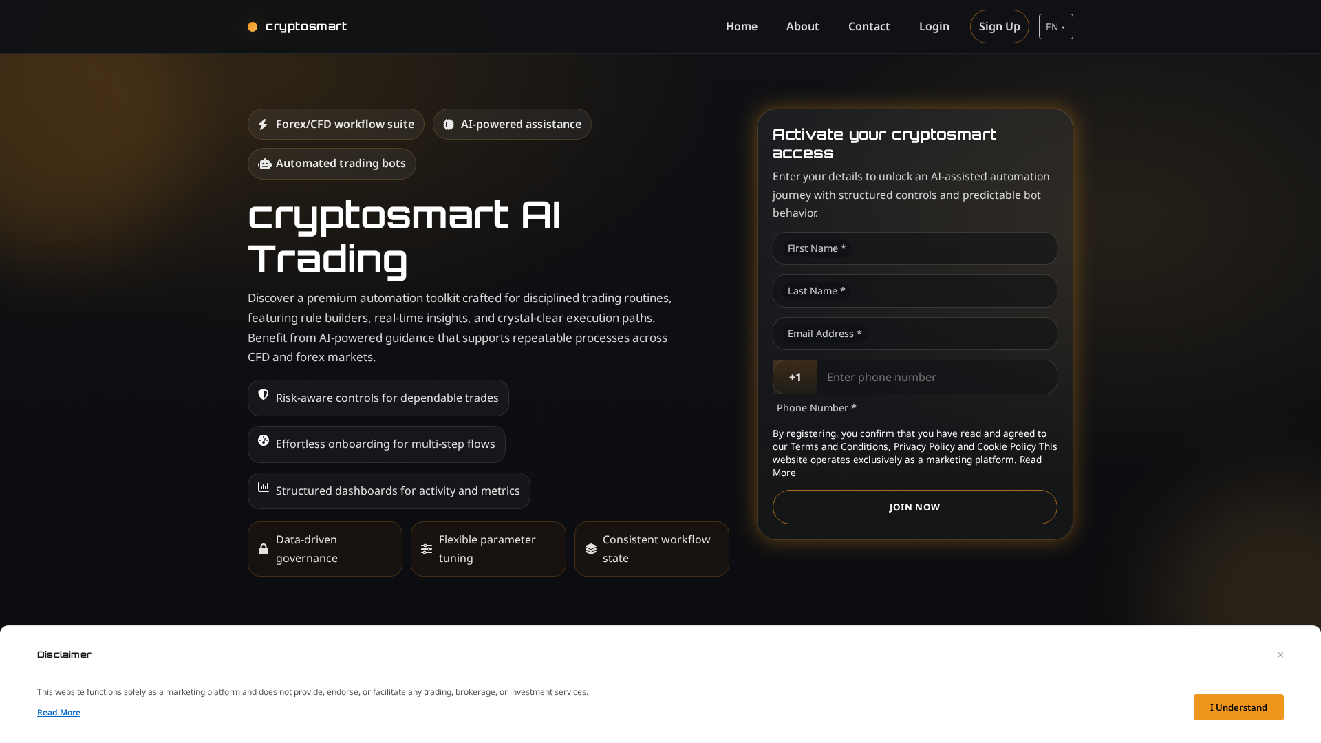 Screenshot of cryptosmart.digital