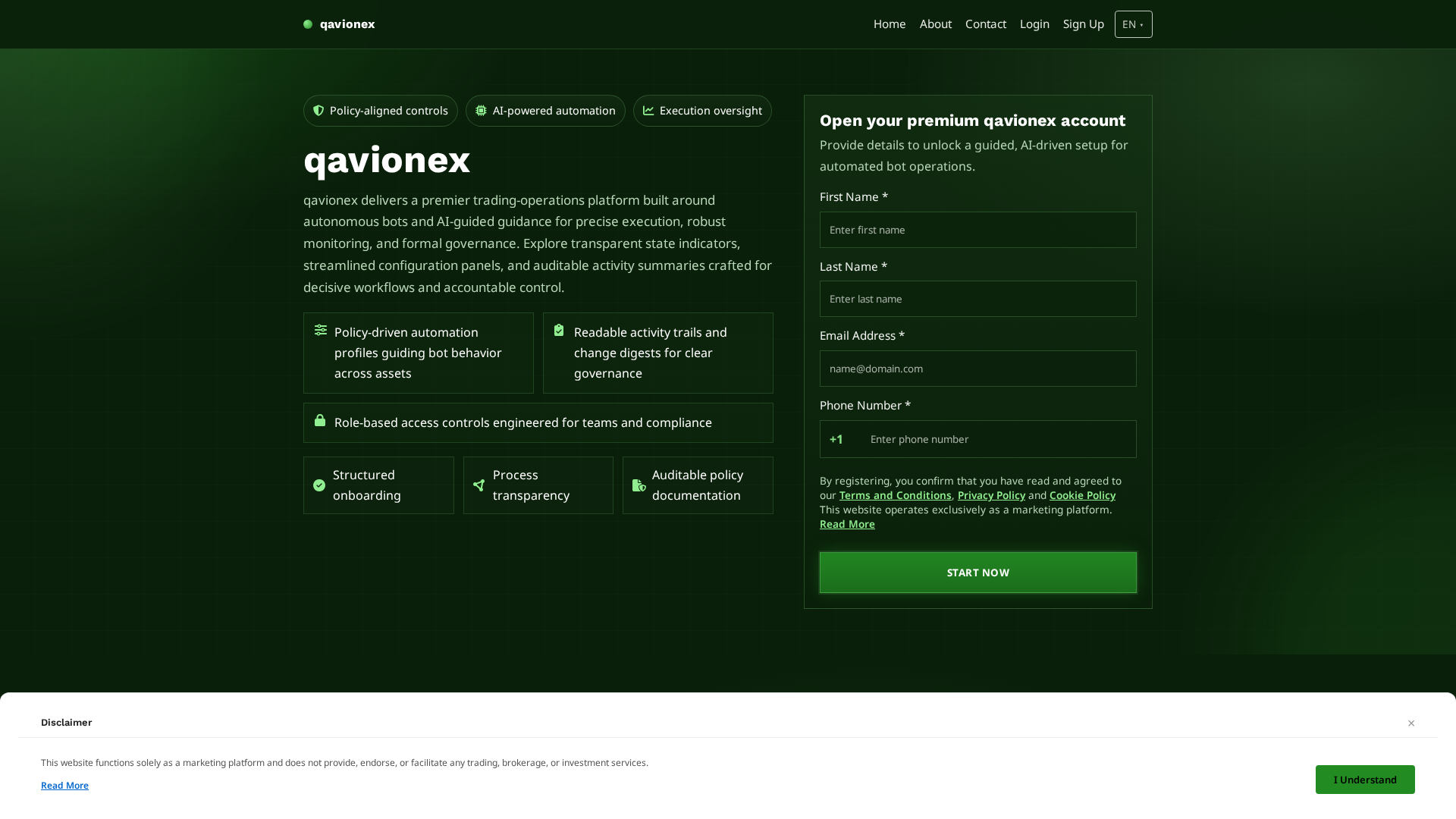 Screenshot of qavionex.digital