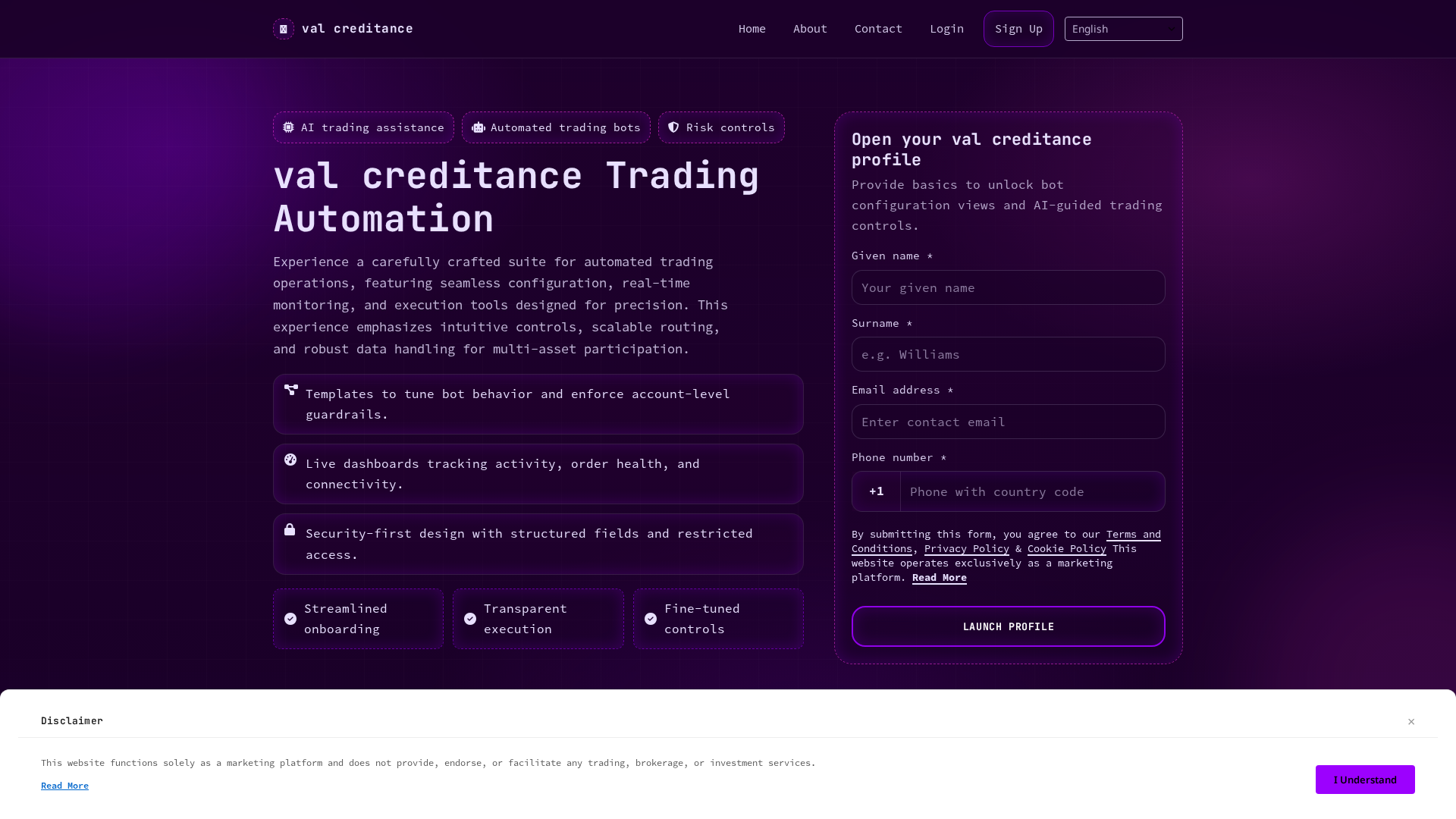 Screenshot of valcreditance.pro