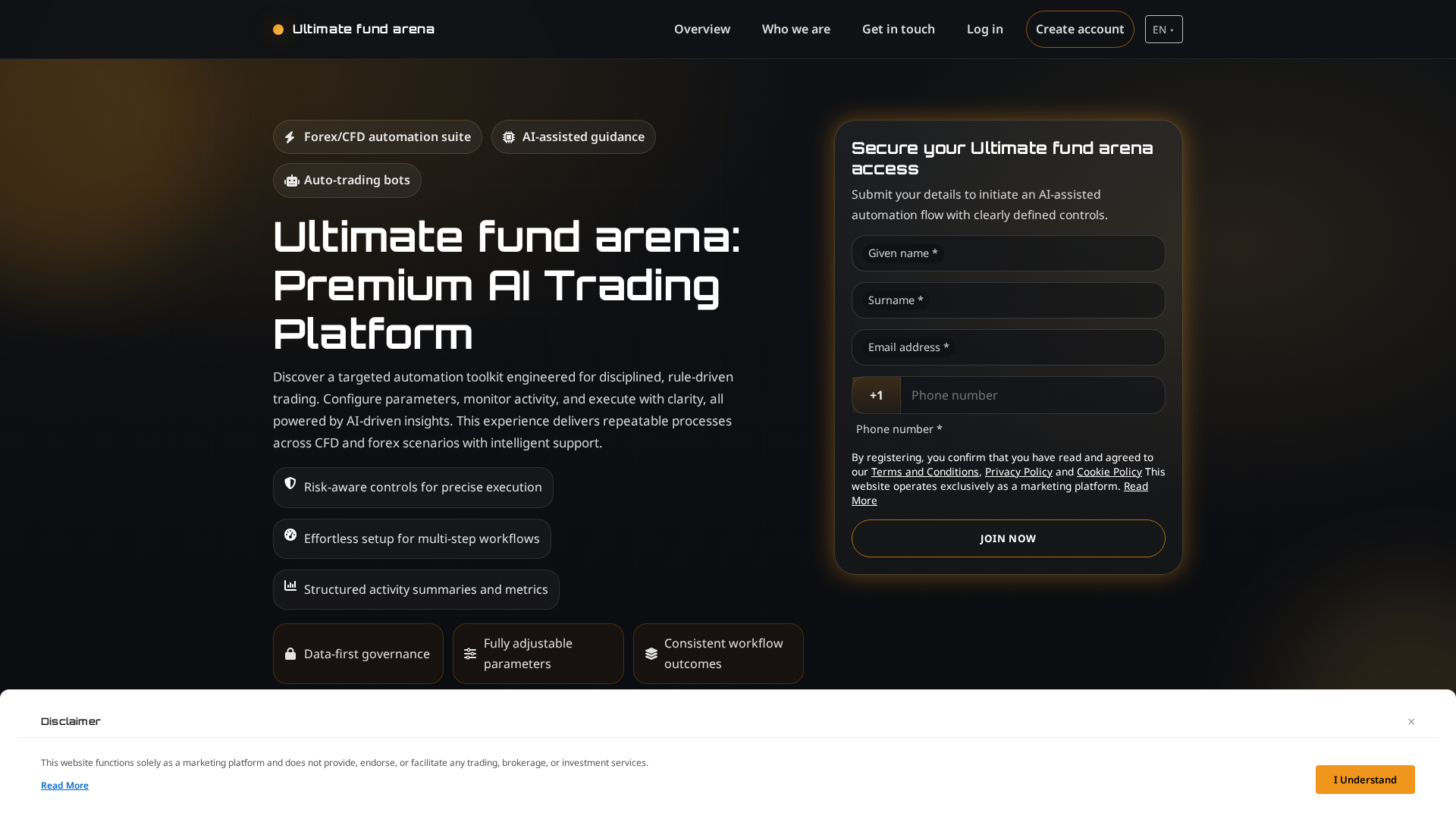 Screenshot of ultimatefundarena-tech.com