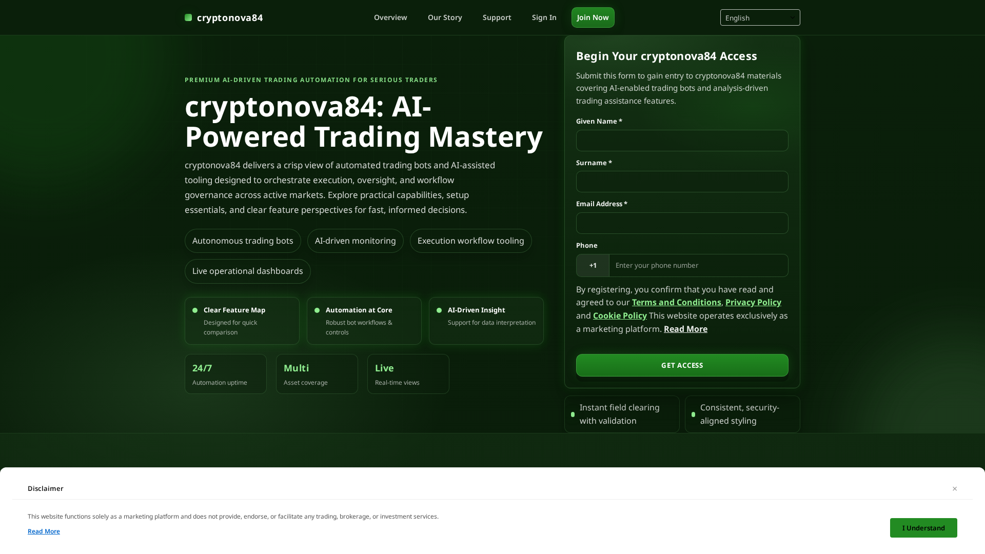 Screenshot of cryptonova-84.com