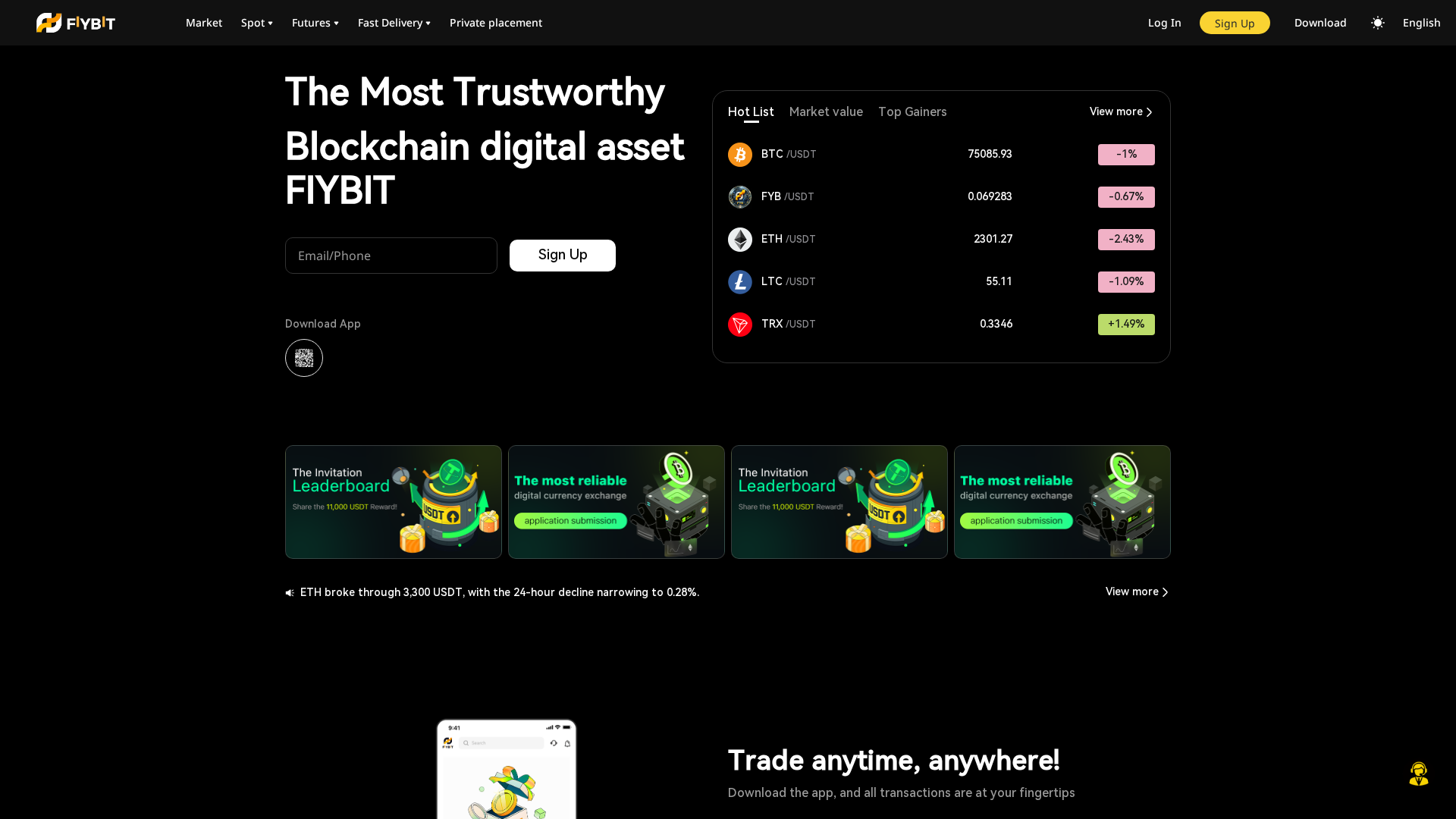 Screenshot of fiybitvip.net