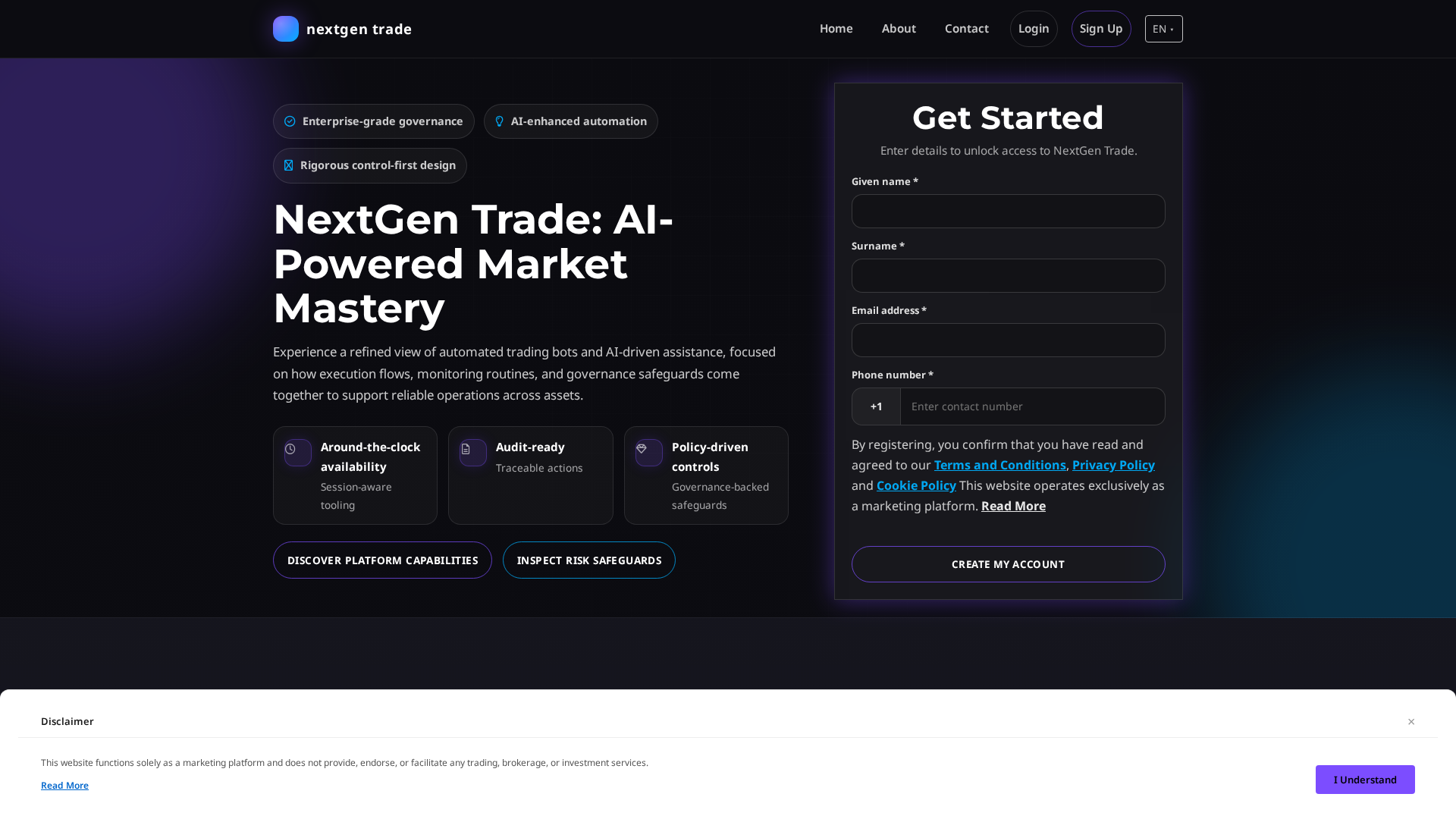 Screenshot of nextgentrade.click