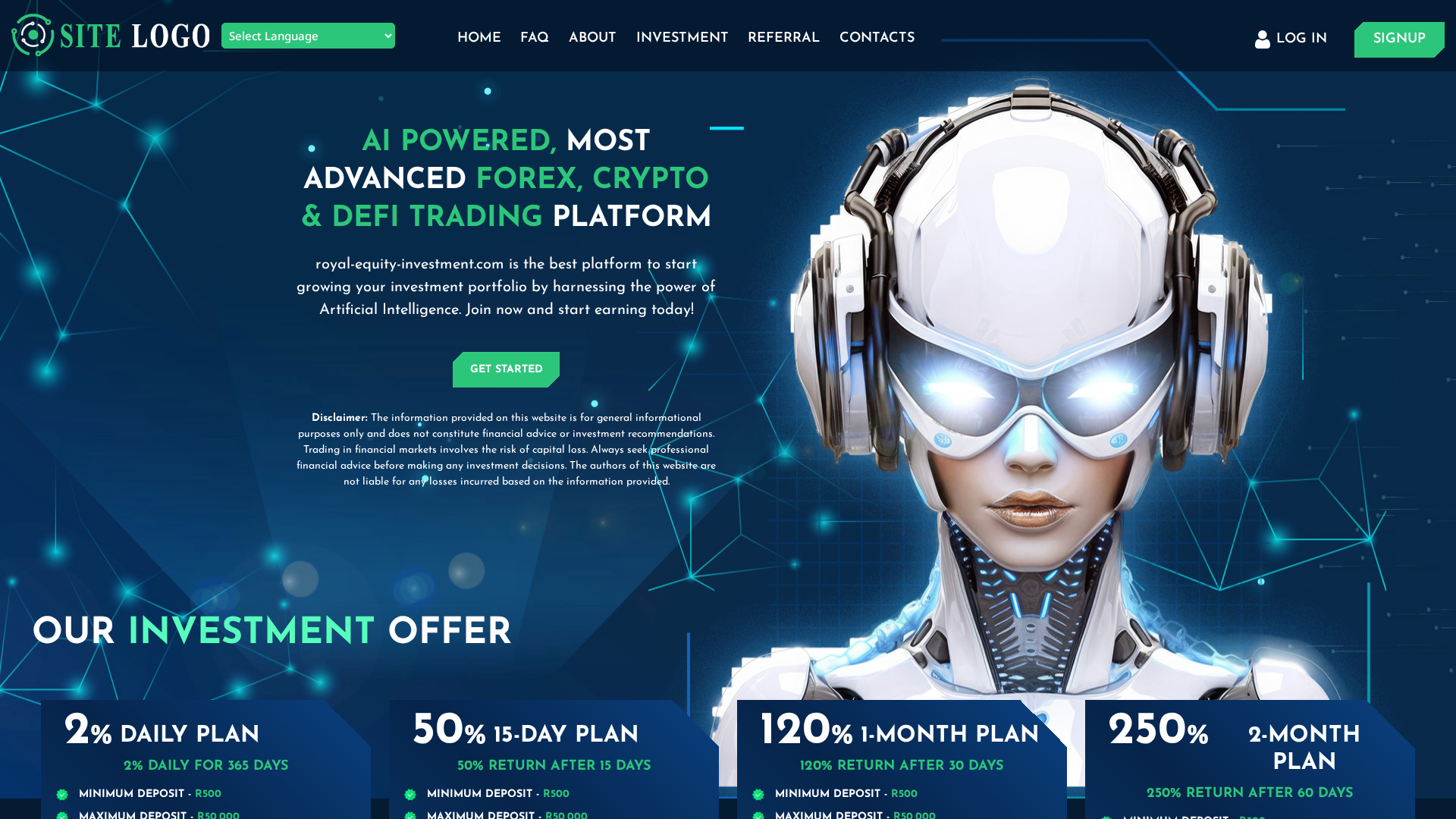 Screenshot of royal-equity-investment.com