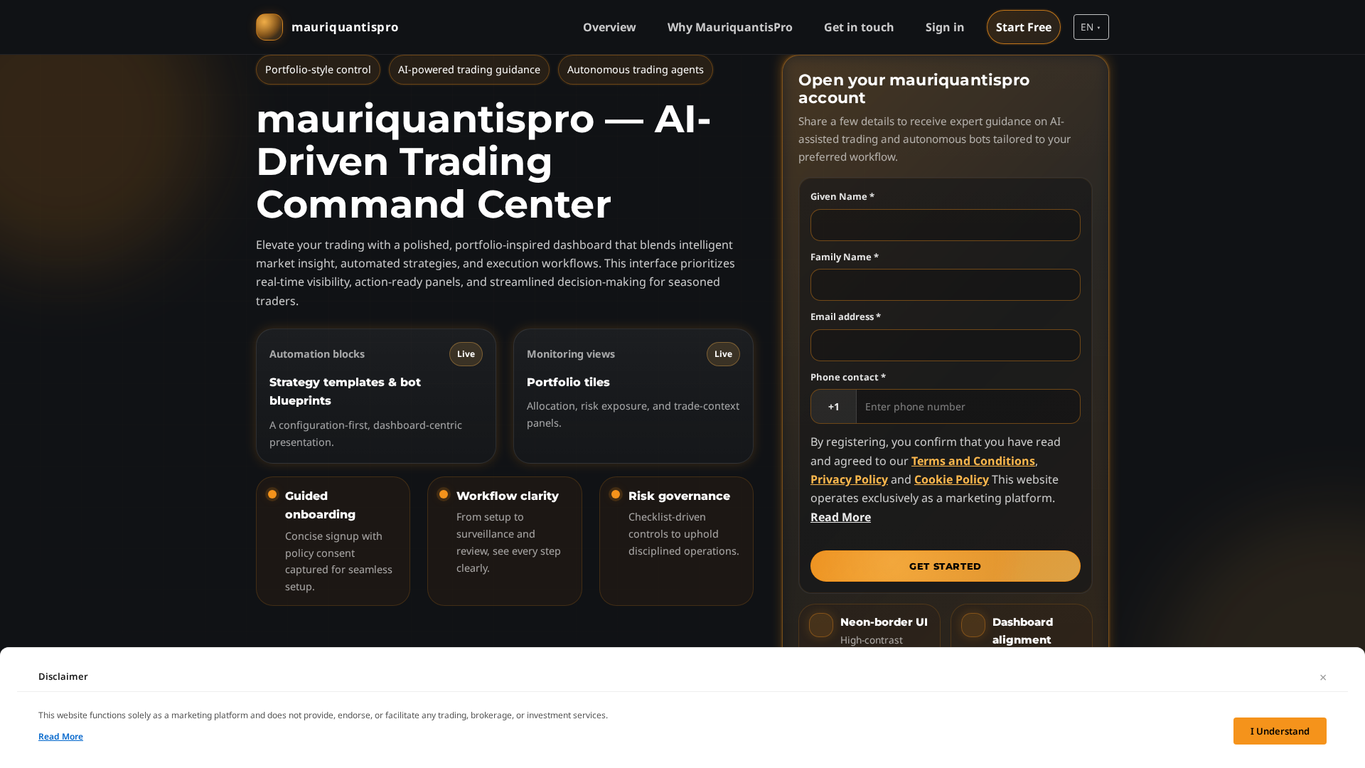 Screenshot of mauriquantispro.pro
