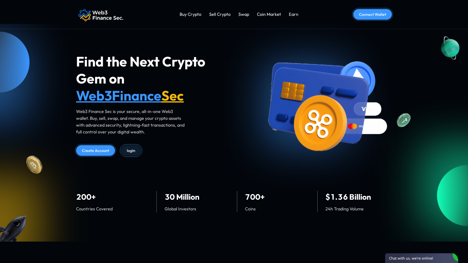 Screenshot of web3financevault.com