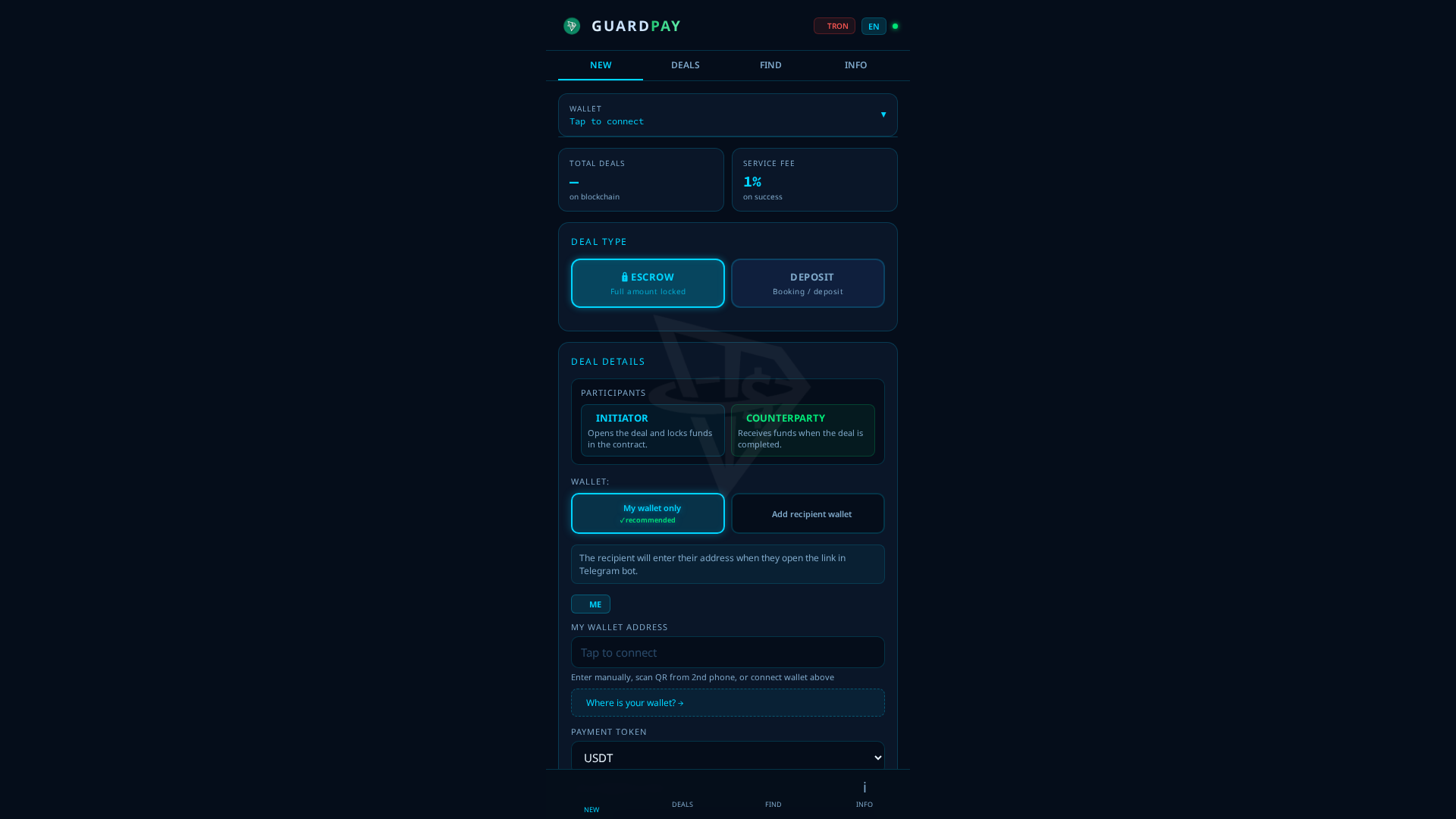 Screenshot of guardpay.online