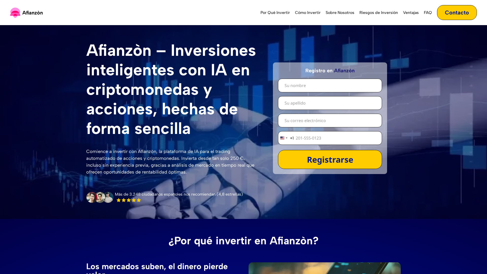 Screenshot of afianzon-ai.com