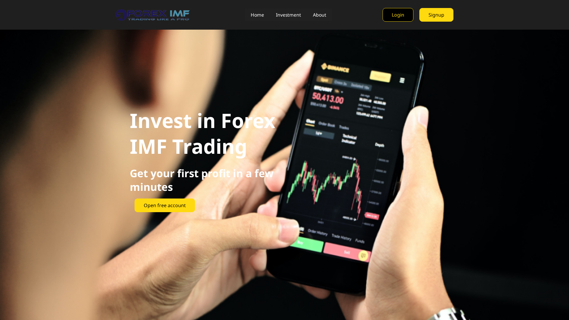 Screenshot of foreximftrades.com