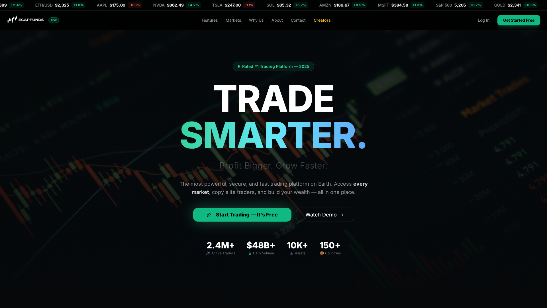 Screenshot of ecapfunds.com