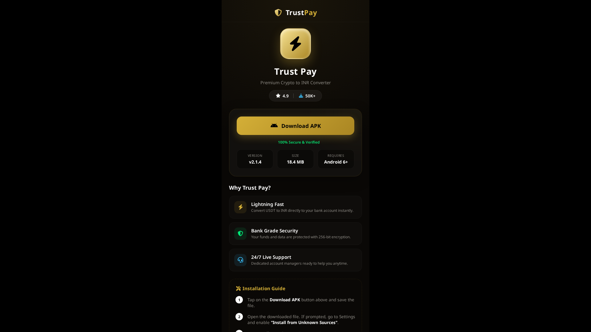 Screenshot of trustpayapp.cloud