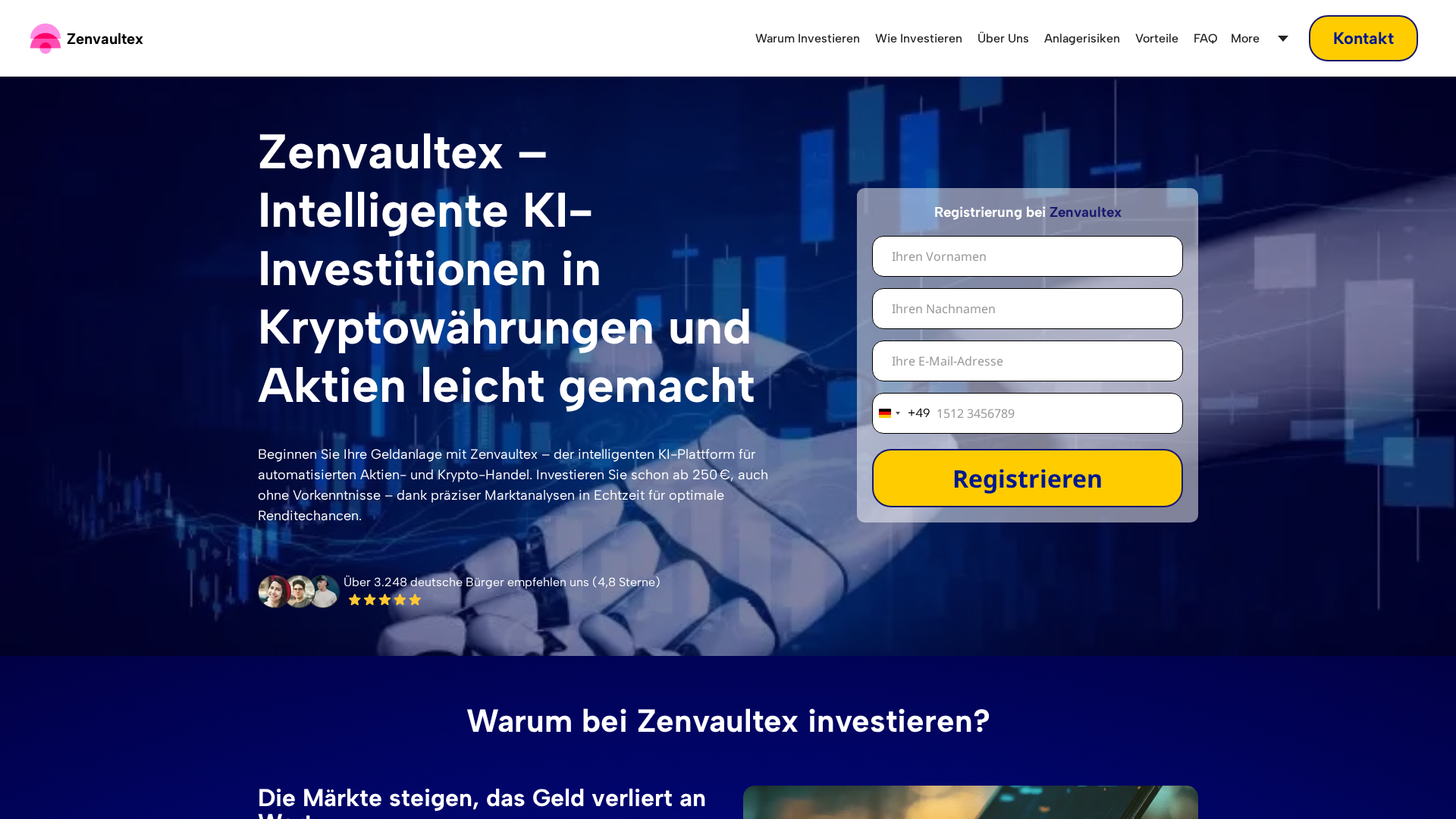 Screenshot of zenvaultexai.de