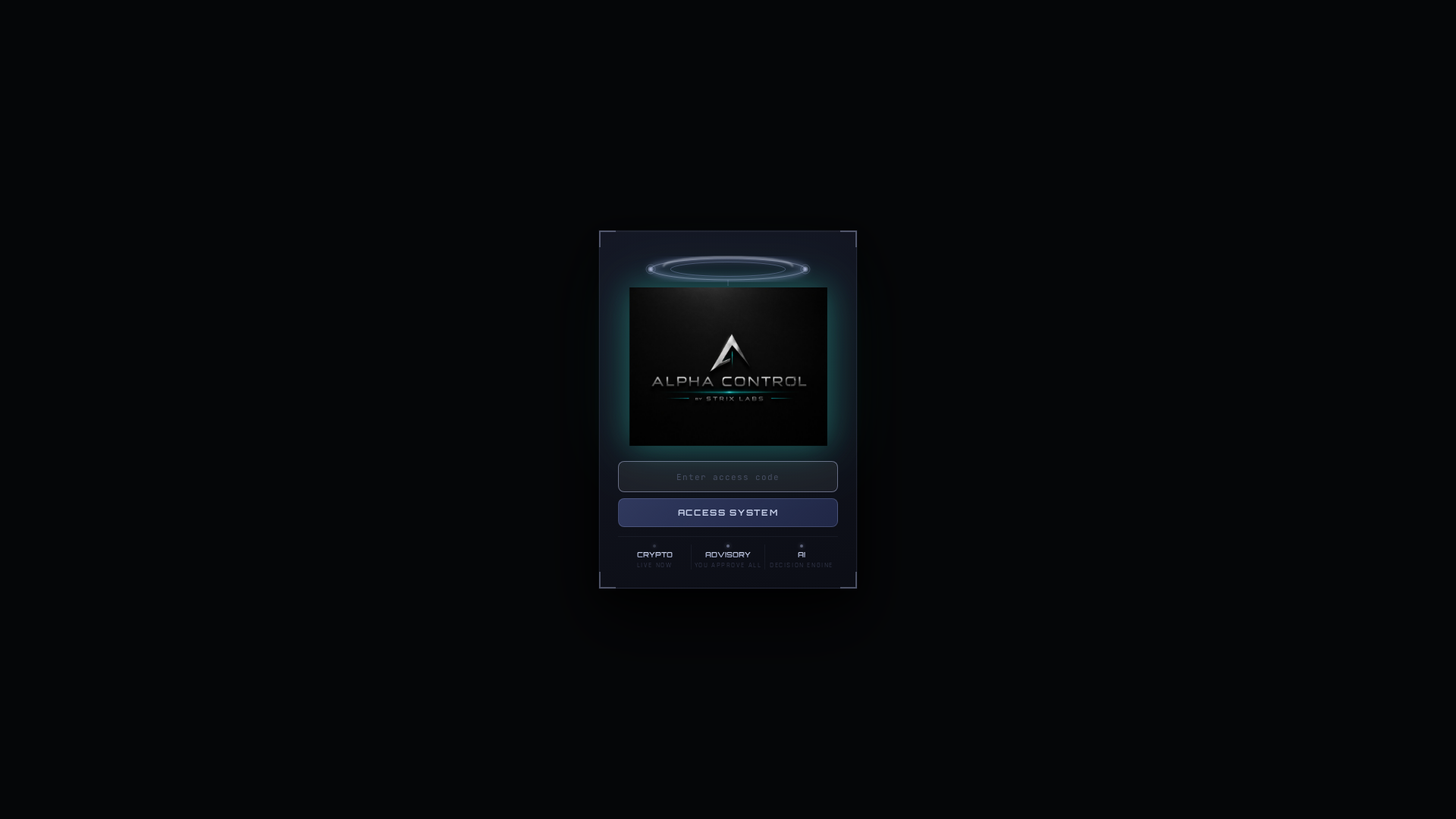 Screenshot of alphacontrol.ai
