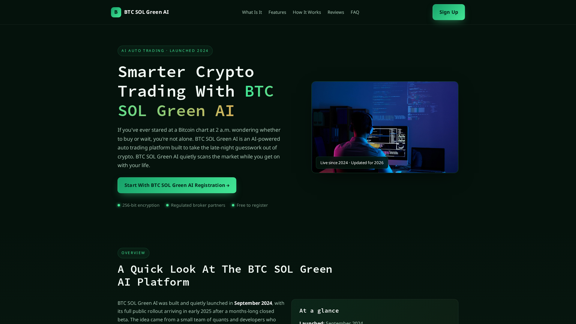 Screenshot of btcsolgreen-ai.com