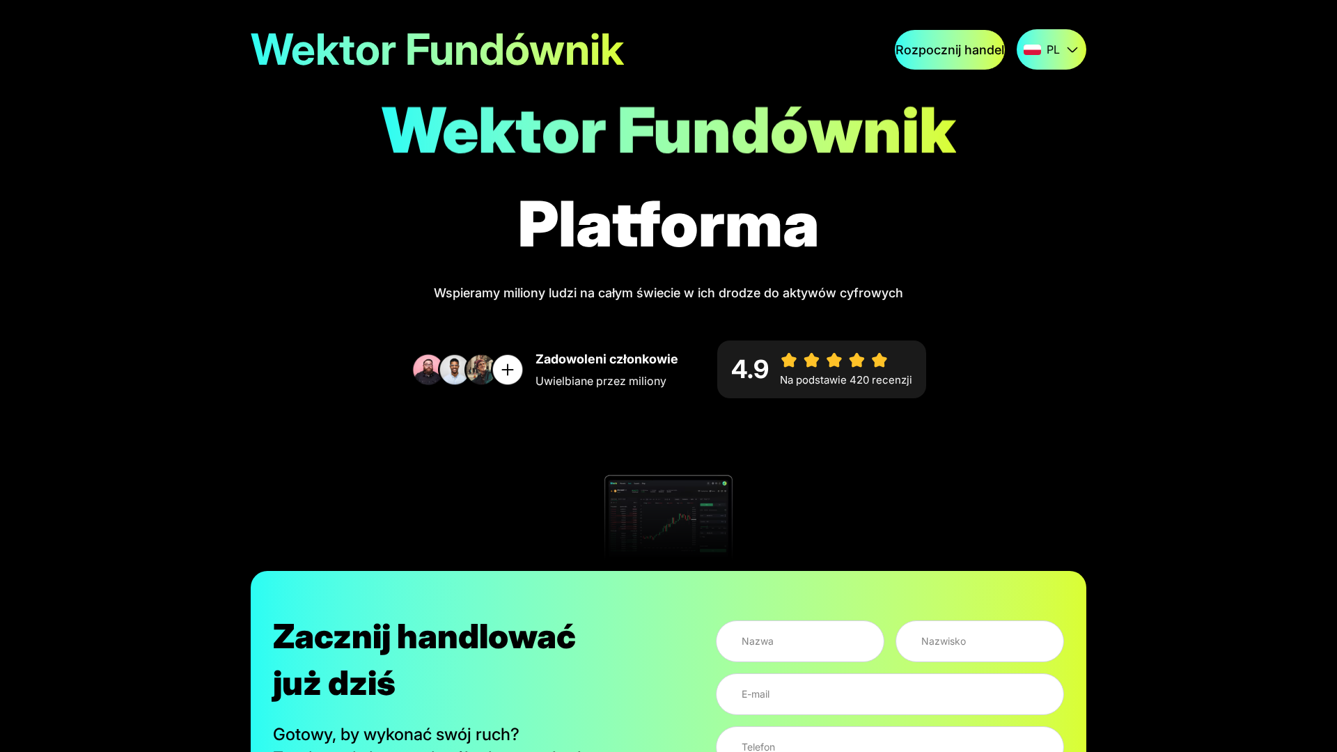 Screenshot of wektor-fundownik.com