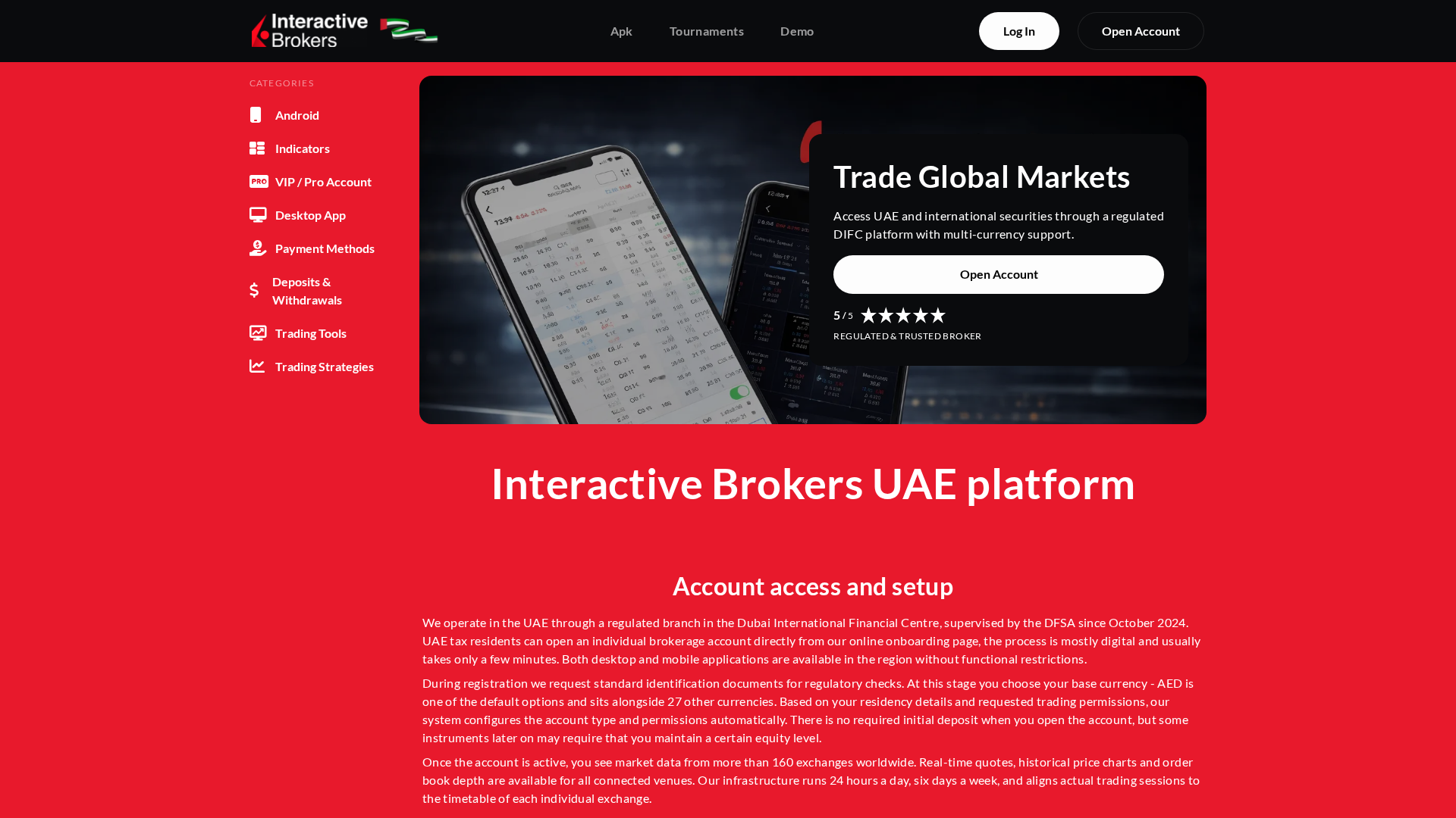 Screenshot of interactivebrokersuae.com