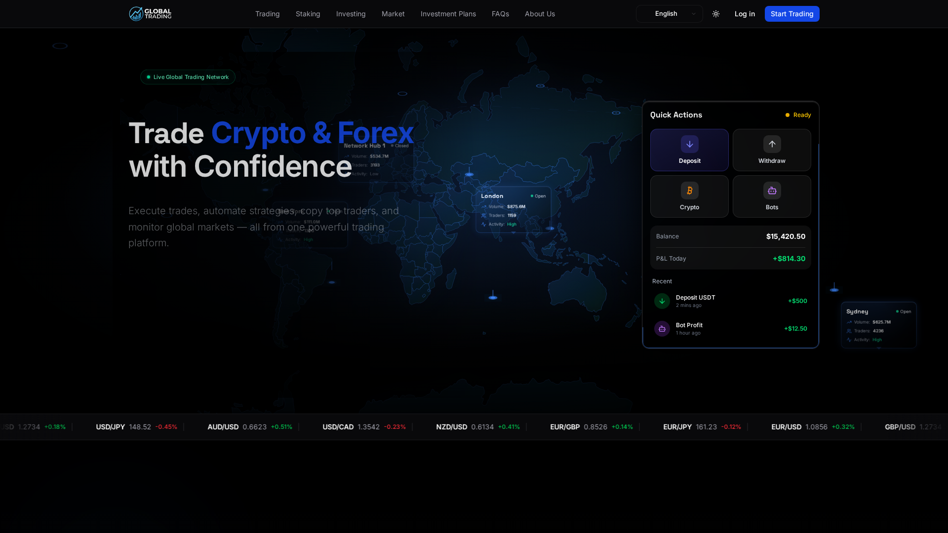 Screenshot of globinexpro.com