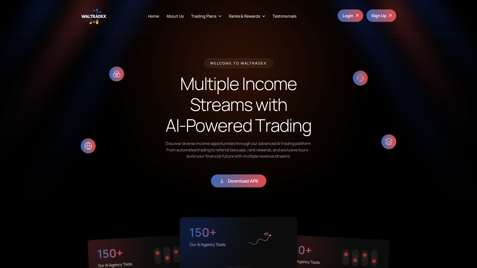 Screenshot of waltradex.club
