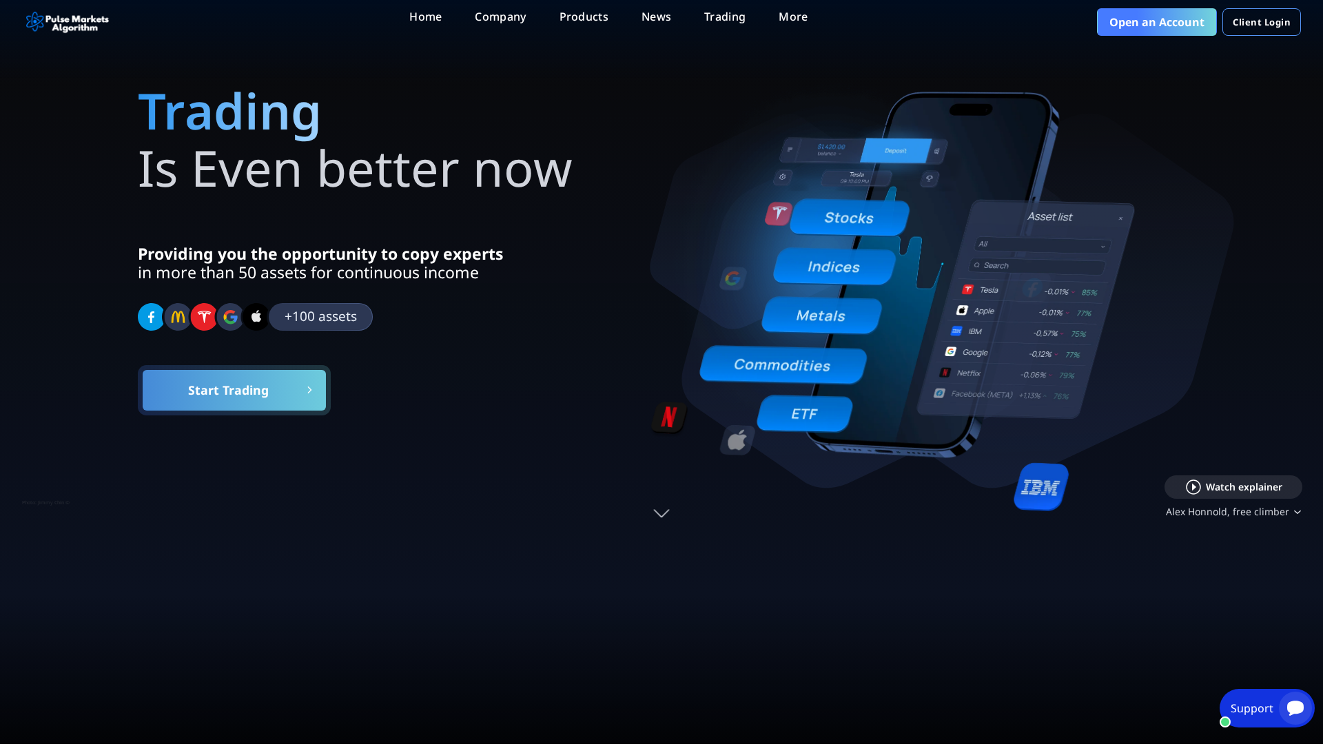 Screenshot of pulsemarketsalgo.com