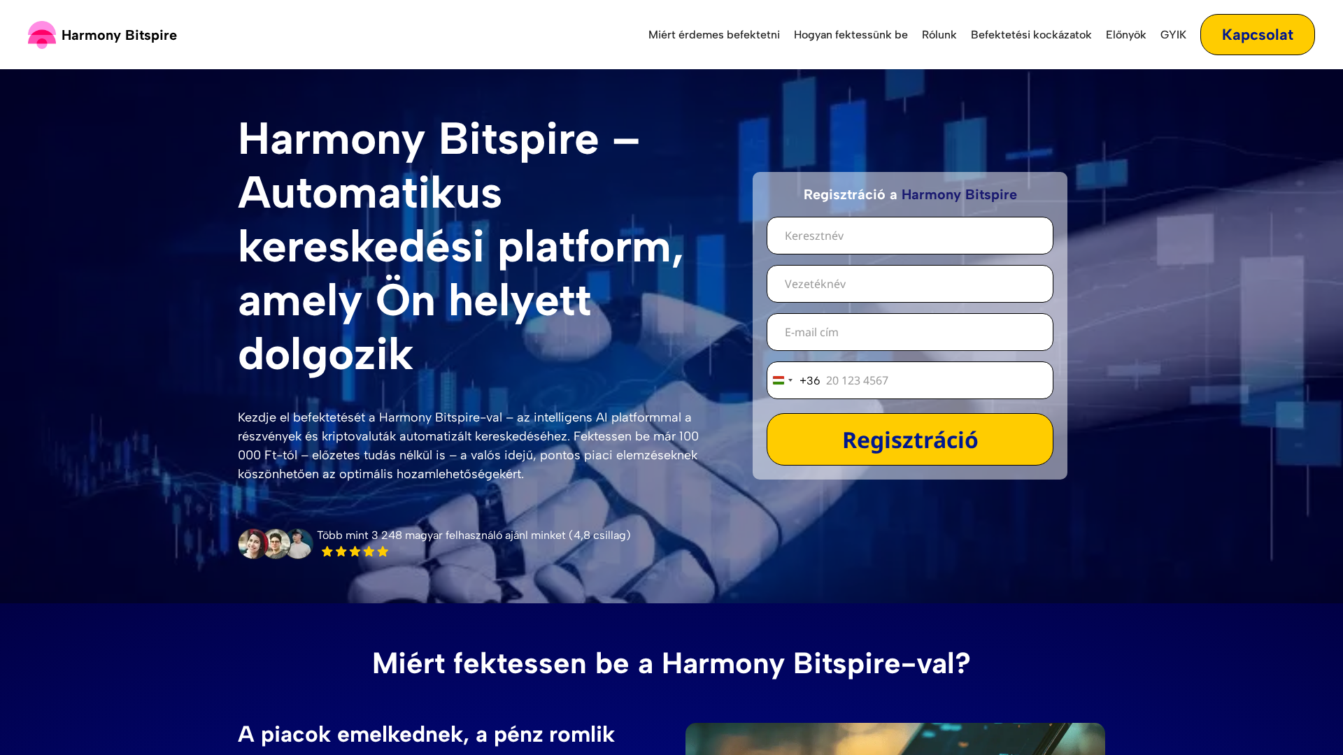 Screenshot of harmonybitspire-hu.com