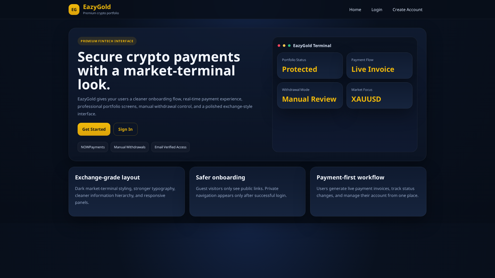 Screenshot of eazygold.online
