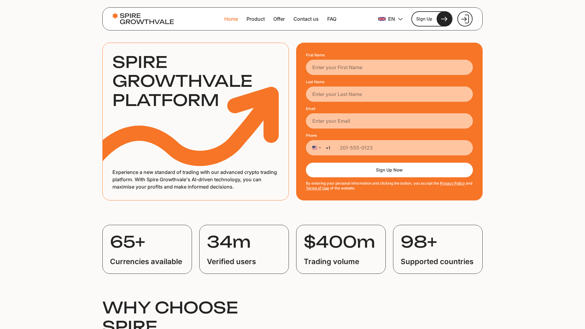 Screenshot of spire-growthvale.com