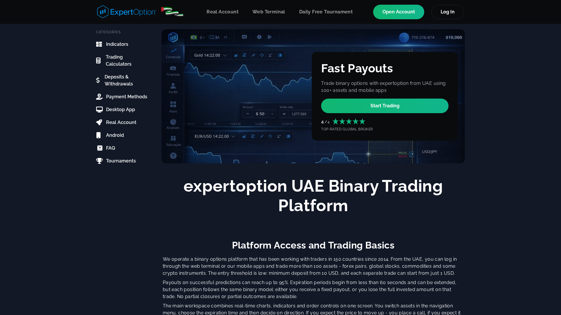 Screenshot of expertoptionuae.com