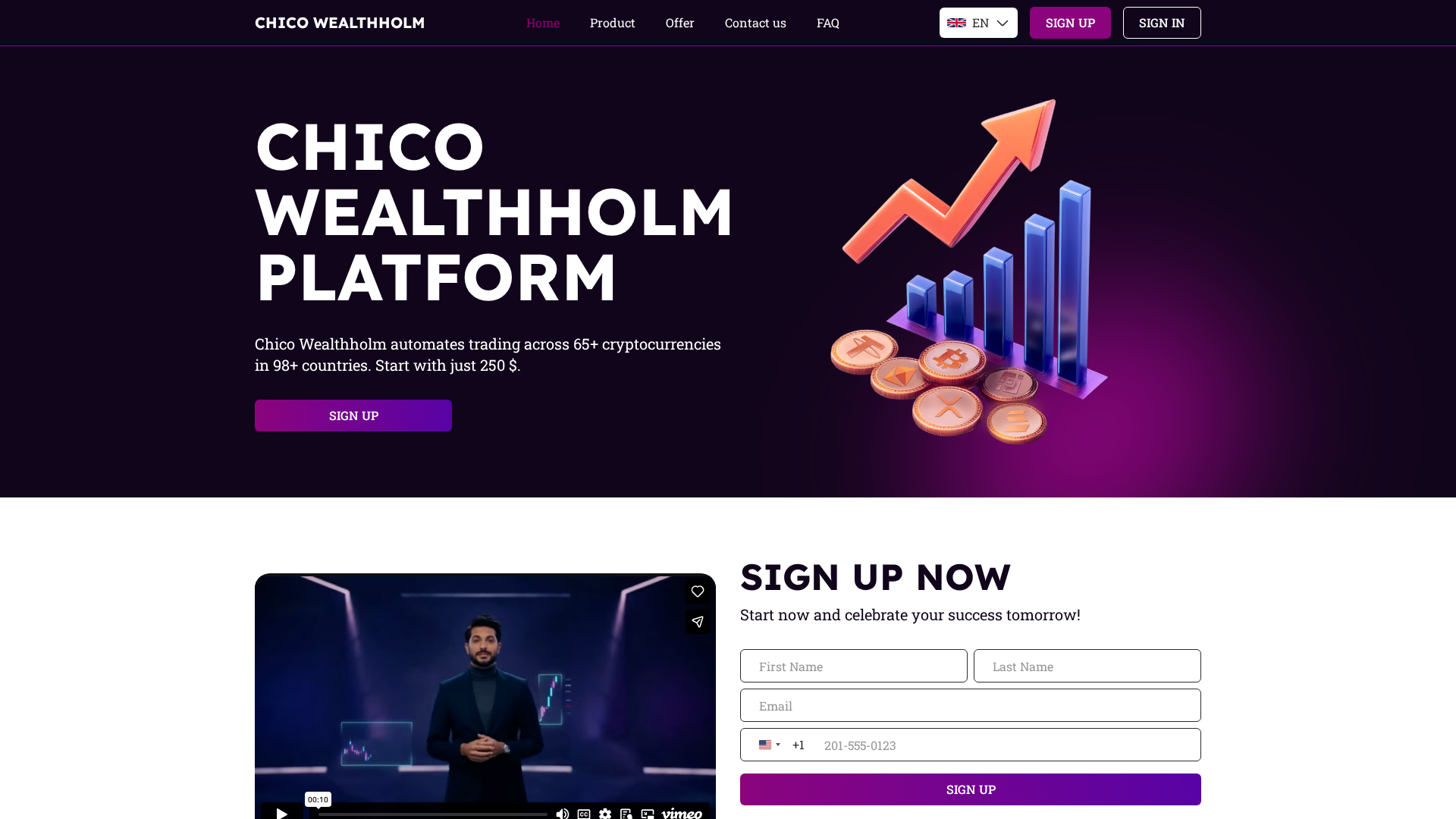Screenshot of chico-wealthholm.com