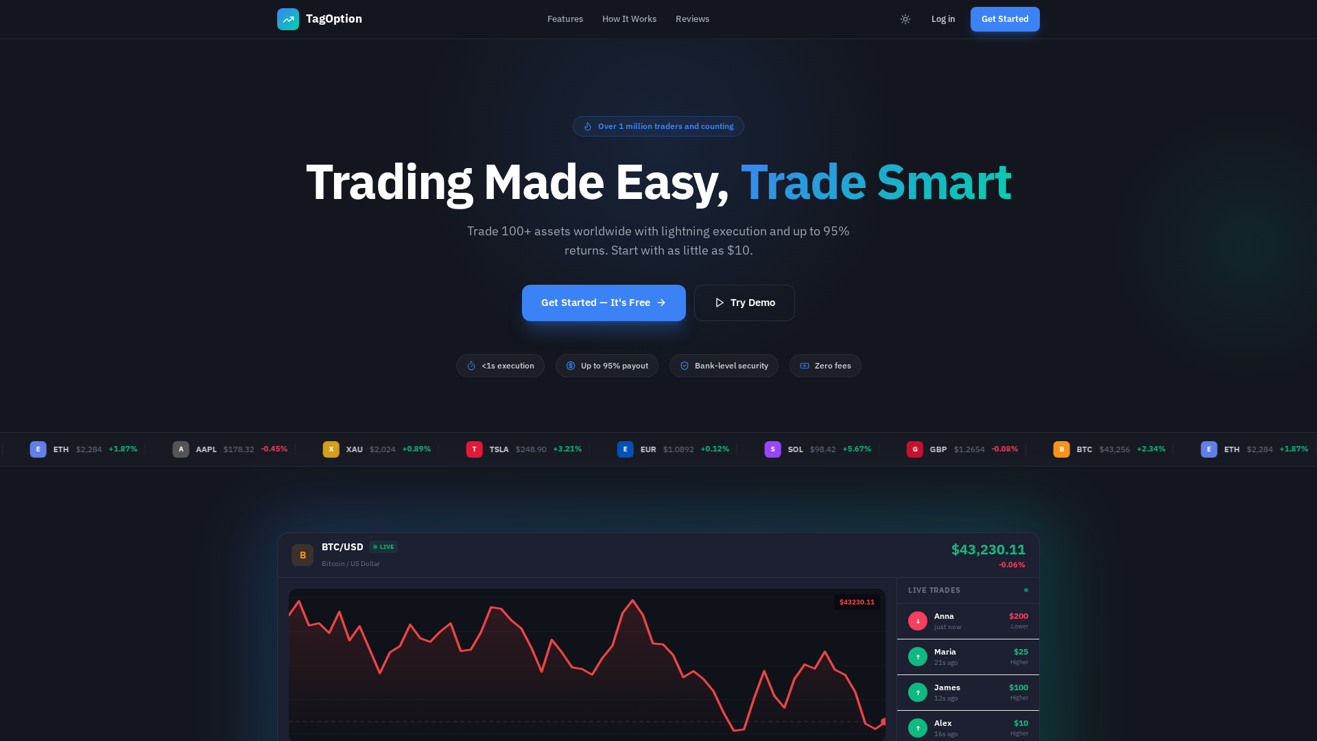 Screenshot of tagoption.co.ke