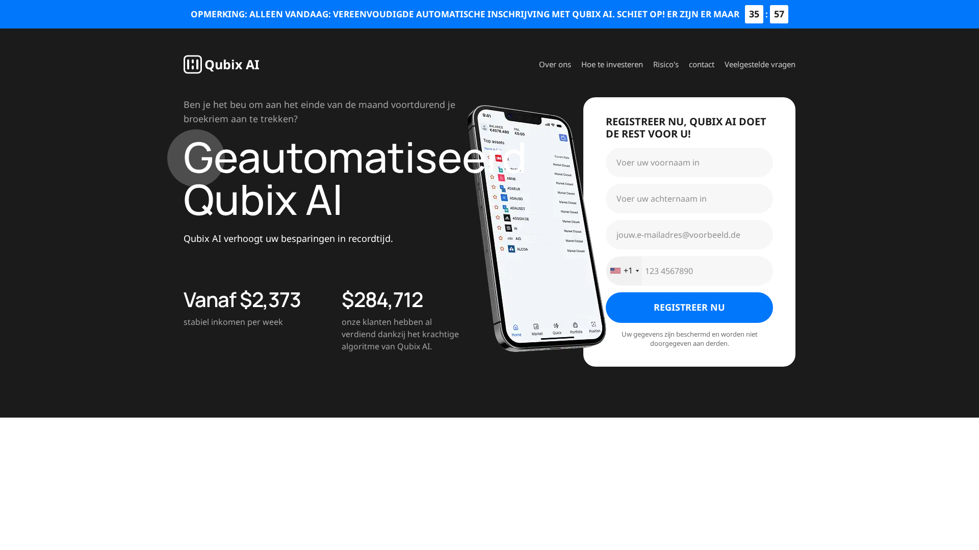Screenshot of qubixaitrade.com