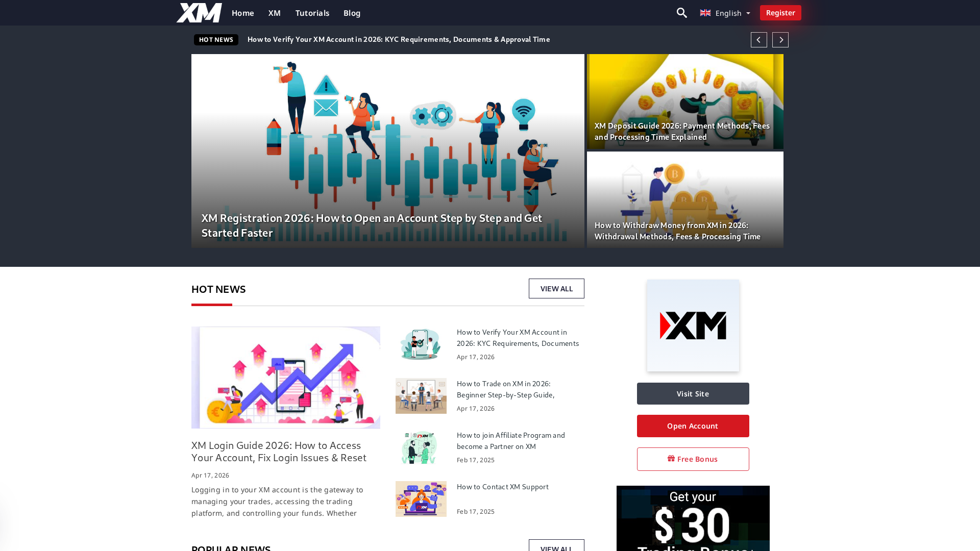 Screenshot of xforexhub.com
