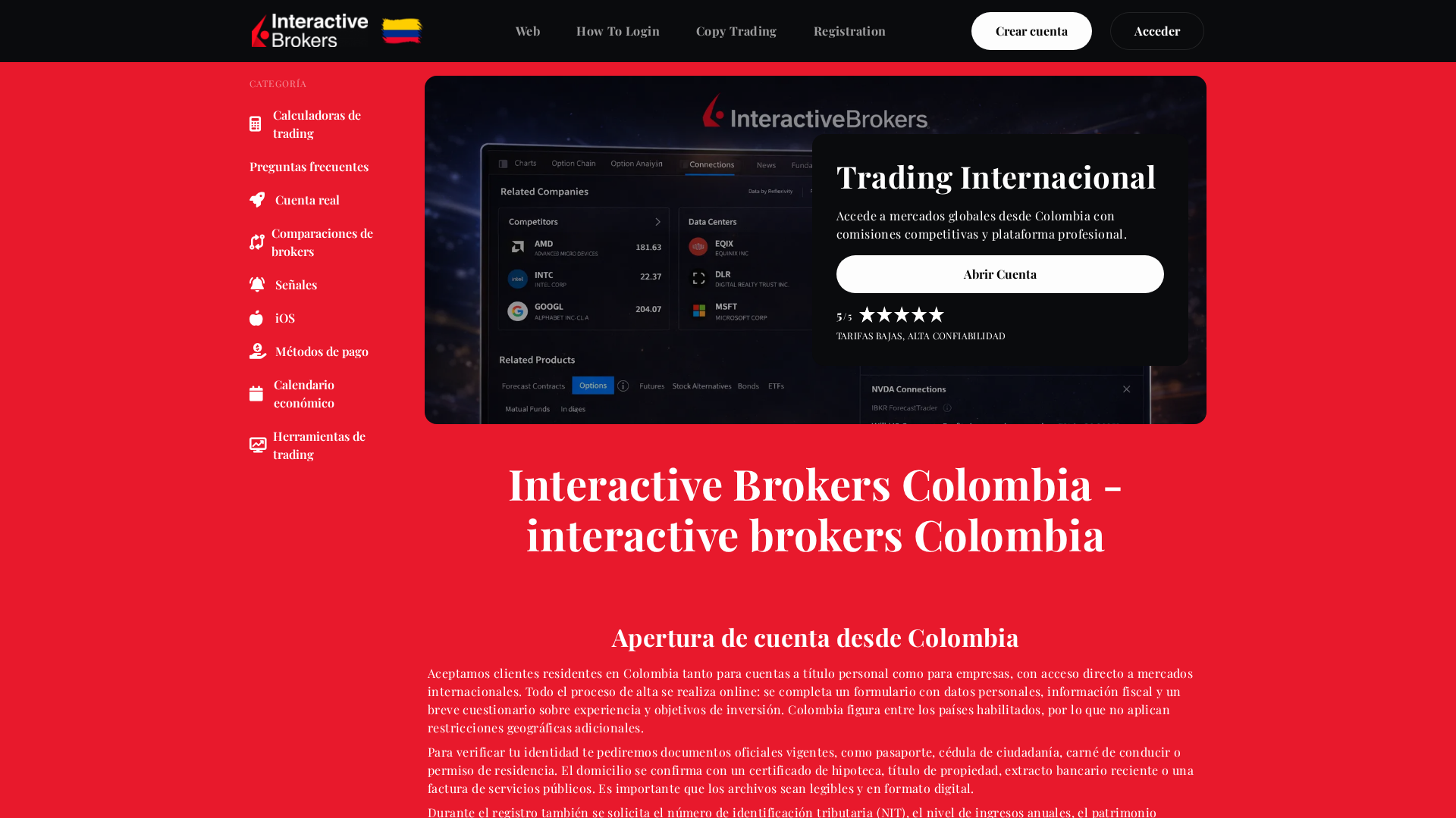 Screenshot of interactivebrokersco.com