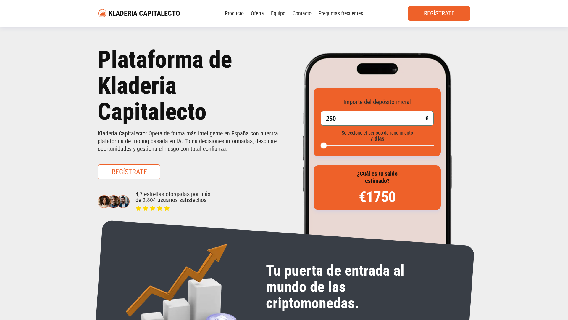 Screenshot of kladeriacapitalectoia.com