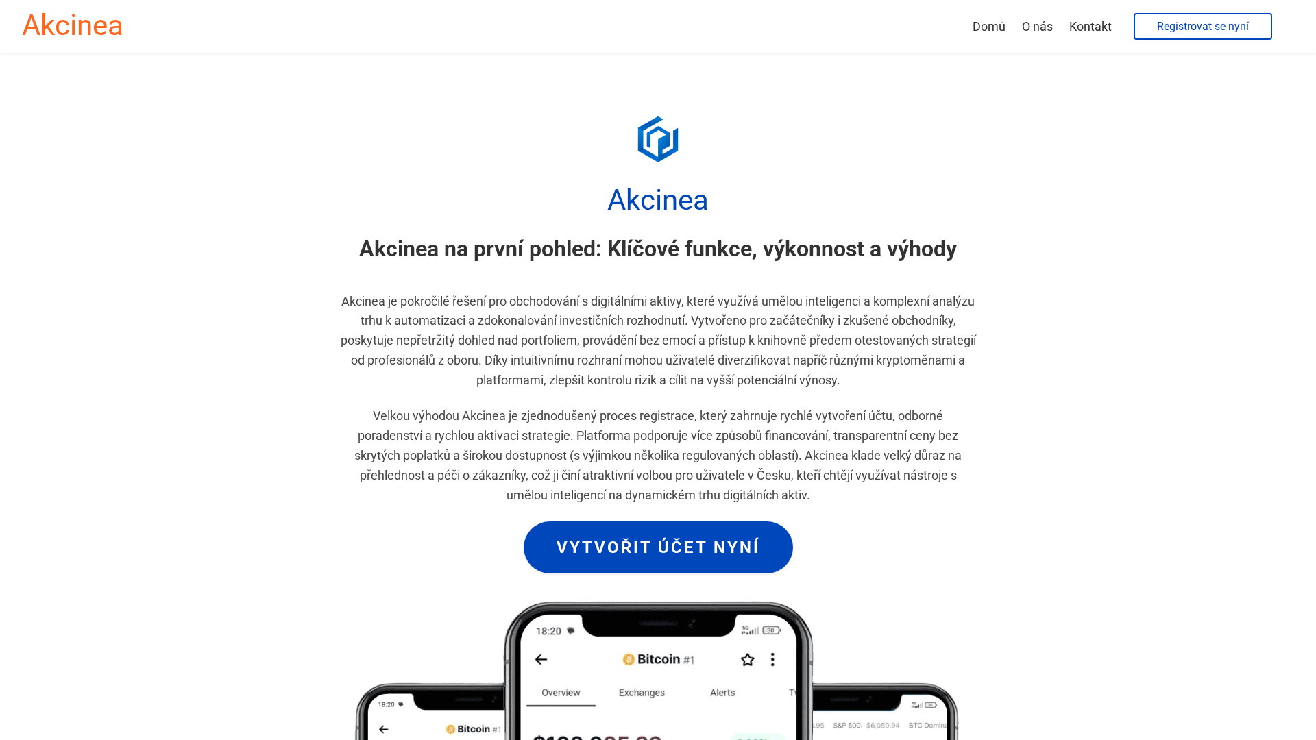 Screenshot of akcinea-ai.com