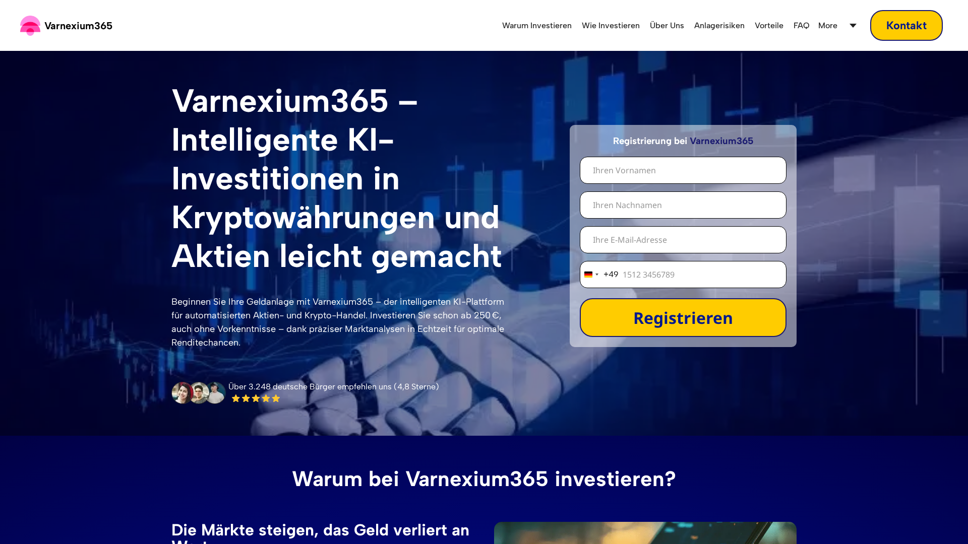 Screenshot of varnexium365-ki.de