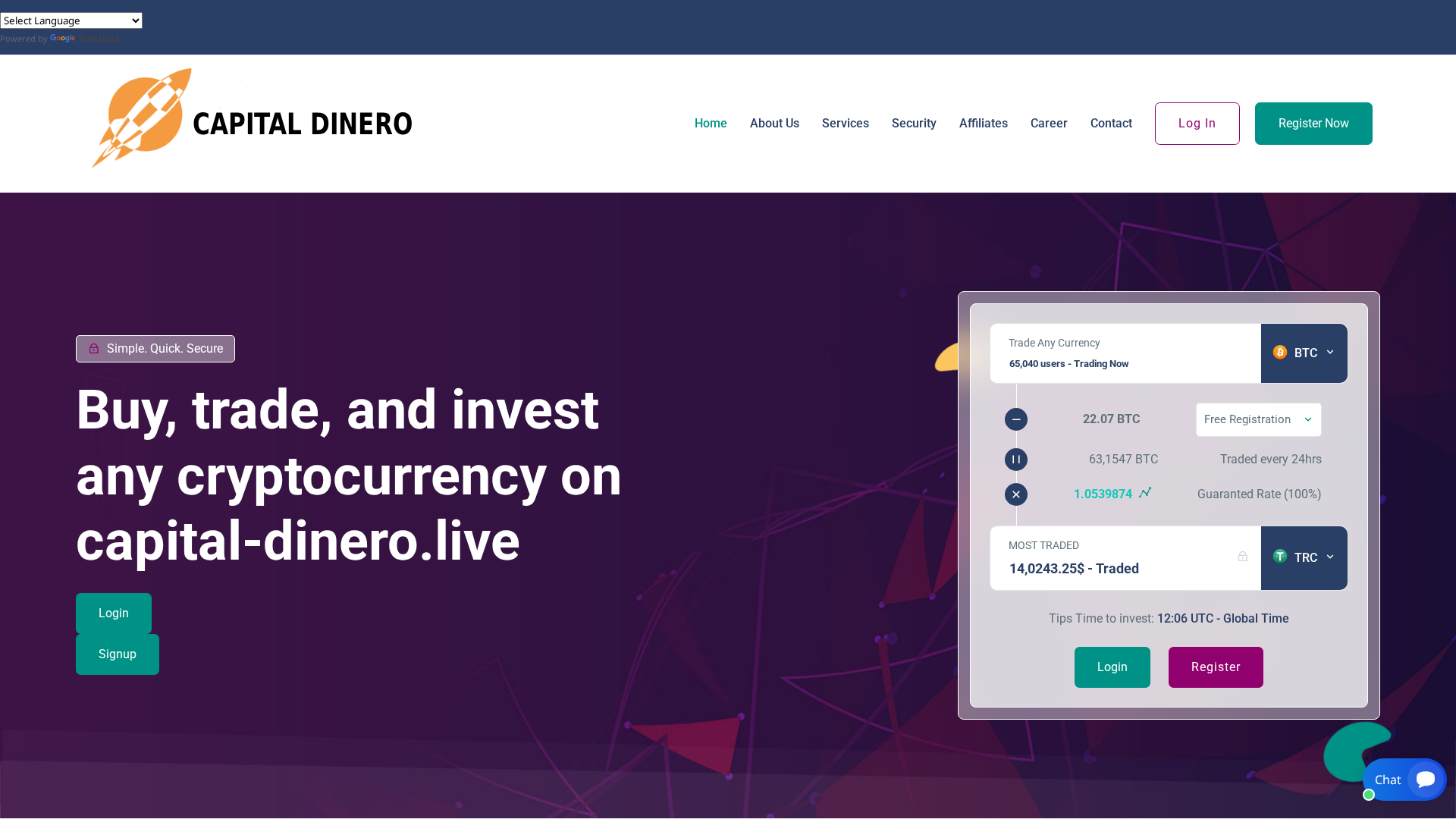 Screenshot of capital-dinero.live