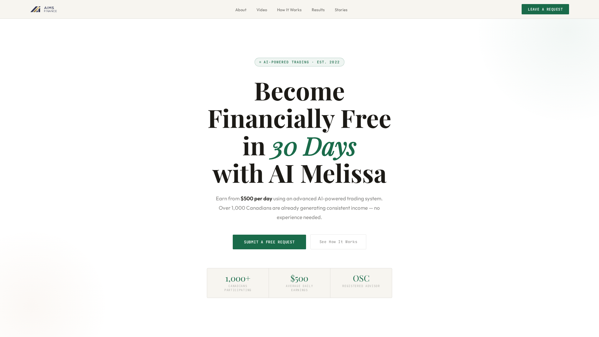 Screenshot of aims-trading.online